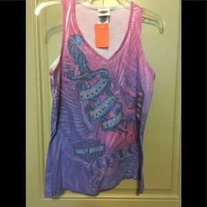 Harley sleeveless T-shirt